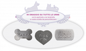 IN OMAGGIO SU TUTTE LE URNE verrà applicata una targhetta a vostra scelta da personalizzare